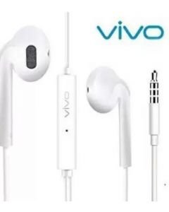 RC vivo XE610 Boom Bass Noise Cancellation vi-vo Wired earphone with Mic Wired Headset  (White, In the Ear)