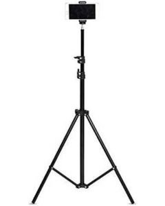Portable 7 Feet (84 Inch) Long Tripod Stand with Adjustable Mobile Clip Holder 